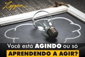 INSPIRAÇÕES DO ZEPPA: Você está agindo ou só aprendendo a agir?